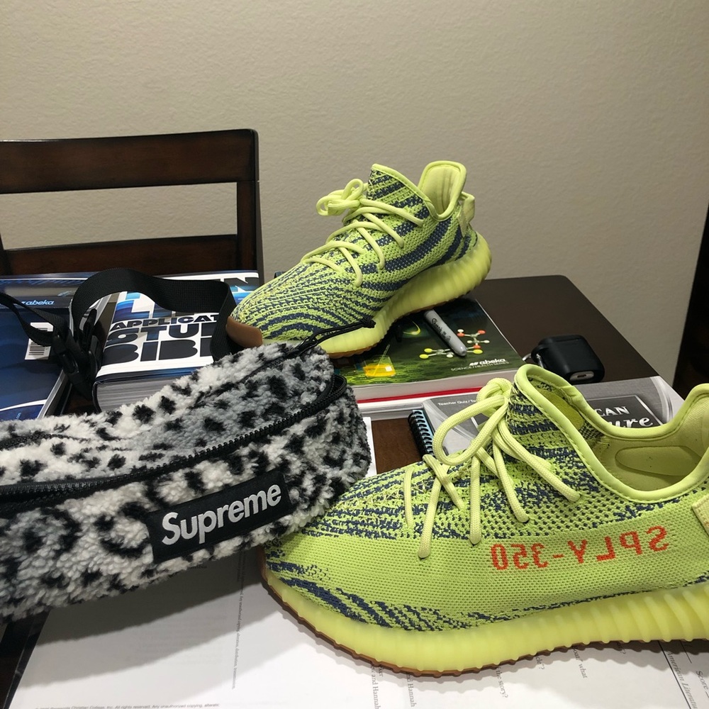 Yeezy frozen yellow supreme bag